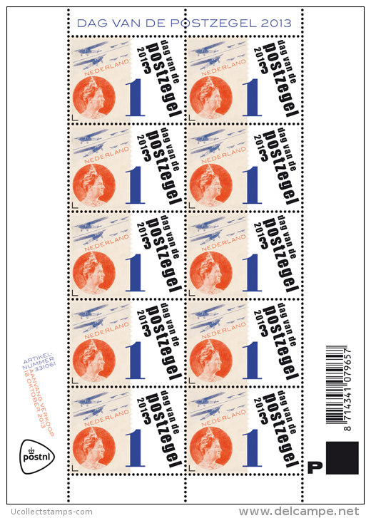 Nederland  2013   Dag Van De Postzegel  Nat. Stamp Day Stamp On Stamp   Postfris/mnh/neuf - Ongebruikt