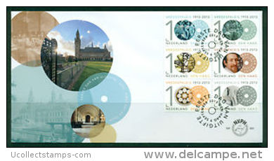 Nederland  2013   Vredespaleis Den Haag Velletje Sheetlet Fdc's  681 A En B - Unused Stamps