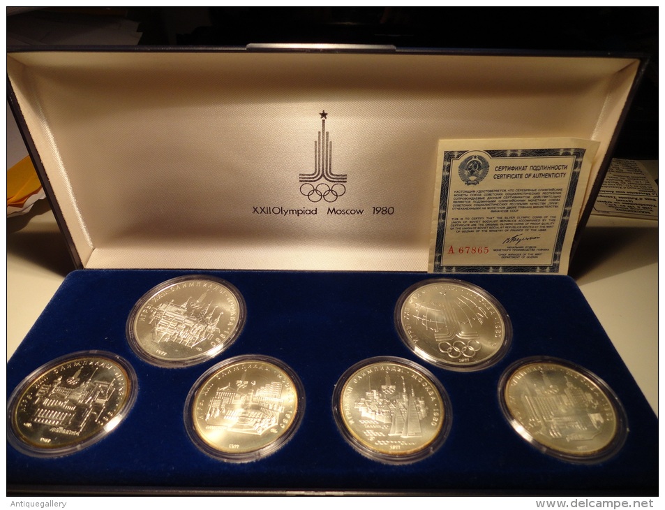 RARE : XXII OLYMPIAD MOSCOW 1980 ( WITH CERTIFICATE OF AUTHENTICITY NR A67865) !!! - Rusia