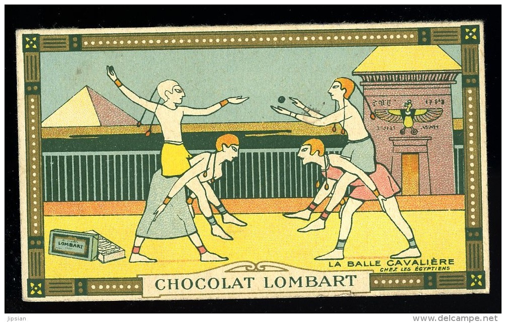 Chromo Chocolat Lombart  La Balle Cavalière Chez Les égyptiens - Otros & Sin Clasificación