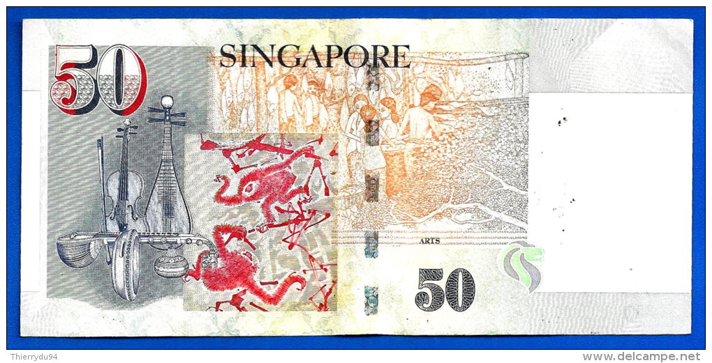 Singapour 50 Dollars 2006 No Polymer Singapore Dollar Skrill Paypal OK - Singapore