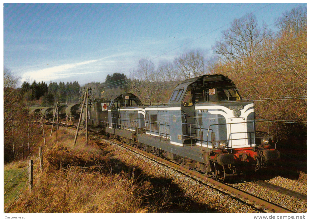 CF 205 Train Militaire Belge Passe Près De Clamons D'Aix - Brive La Gaillarde