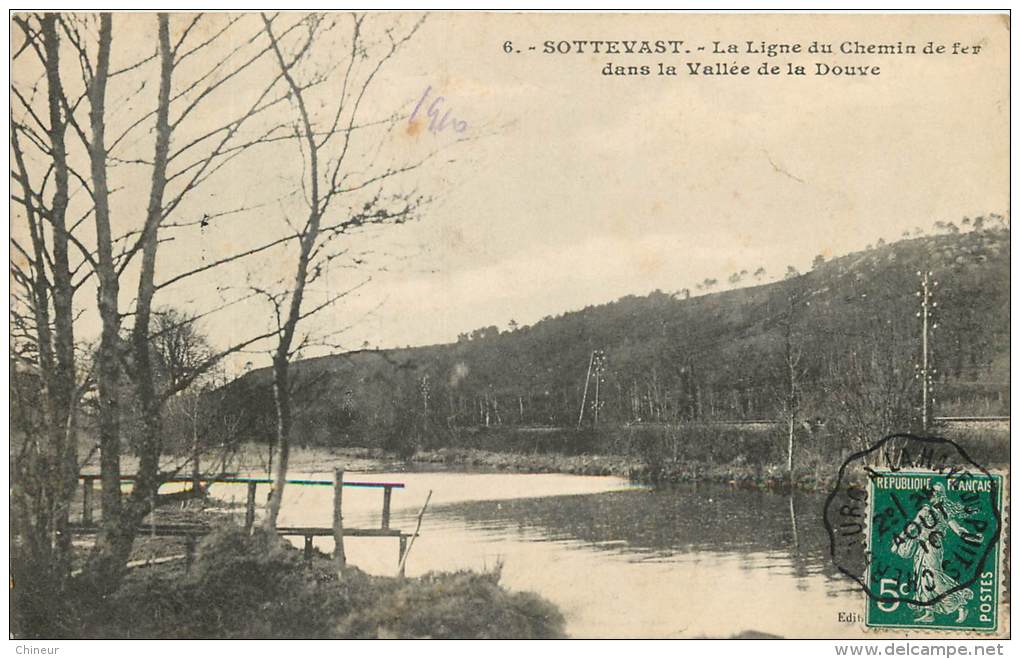 SOTTEVAST LA LIGNE DU CHEMIN DE FER VALLEE DE LA DOUVE - Sonstige & Ohne Zuordnung