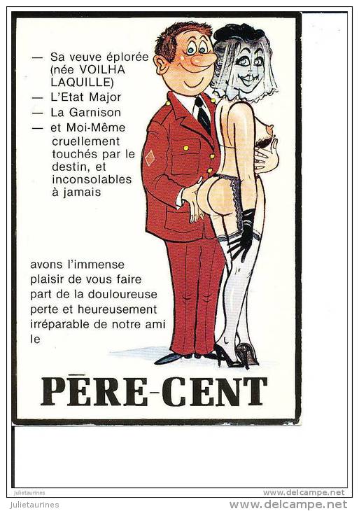 PERE CENT   ILLUSTRATION MILITAIRE HUMOUR CPM BON ETAT - Humoristiques