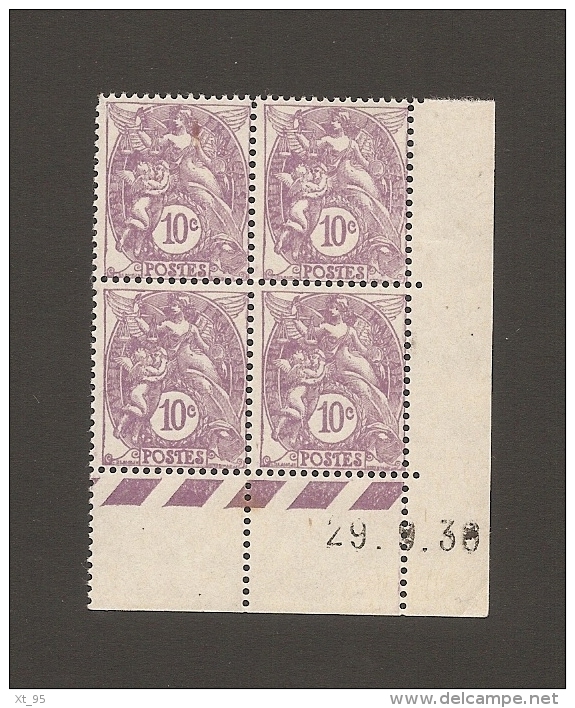 10c Type Blanc - Coind Date 29-9-1930 - Neufs Sans Charniere - Infime Point De Rouille Sur Bord De Feuille Inferieur - 1900-29 Blanc