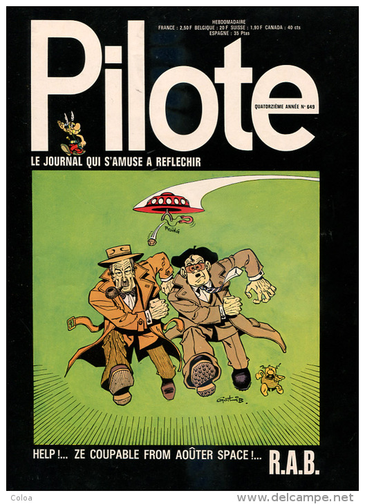 PILOTE N° 649 1972 - Pilote