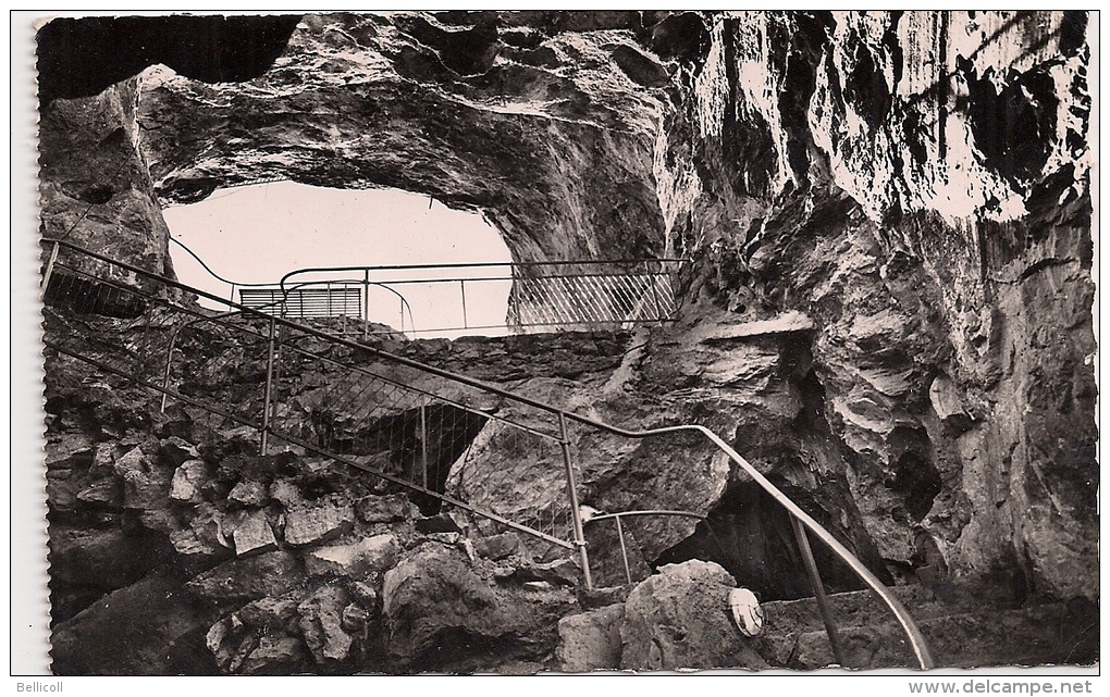16  -  MONACO  -  Les Grottes De L'Observatoire Dans Le Jardin Exotique  -  L'entrée Et L'amorce De La Descente - Exotische Tuin