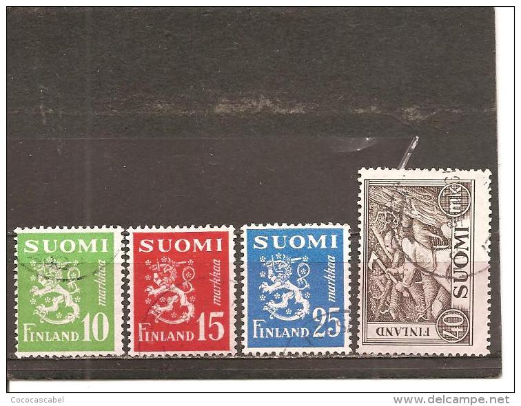 Finlandia-Finland Nº Yvert  384-87 (usado) (o) - Used Stamps