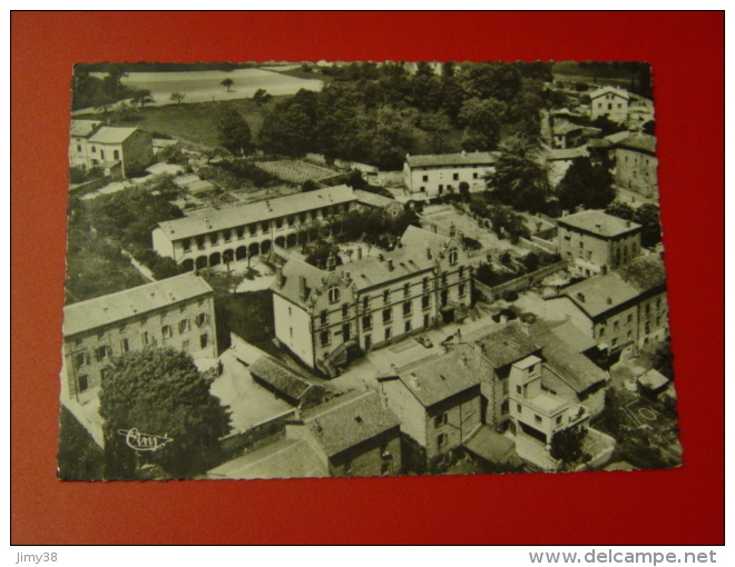 LOIRE-SAINT JEAN SOLEYMIEUX-280-A-VGUE AERIENNE SUR LA MAIRIE ECOLE ETCOLONIE DE VACANCES ED CIM - Saint Jean Soleymieux