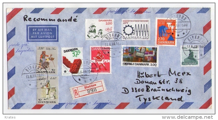 Old Letter - Denmark, Danmark - Airmail