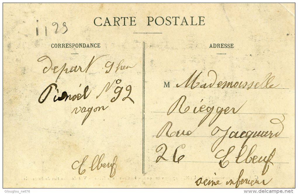 76-CRUE DE LA SEINE 1910..VUE DES PRAIRIES DE SOTTEVILLE.....CPA - Sotteville Les Rouen