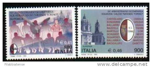 1999 - Italia 2449/50 Stemma Del Torino ---- - Francobolli