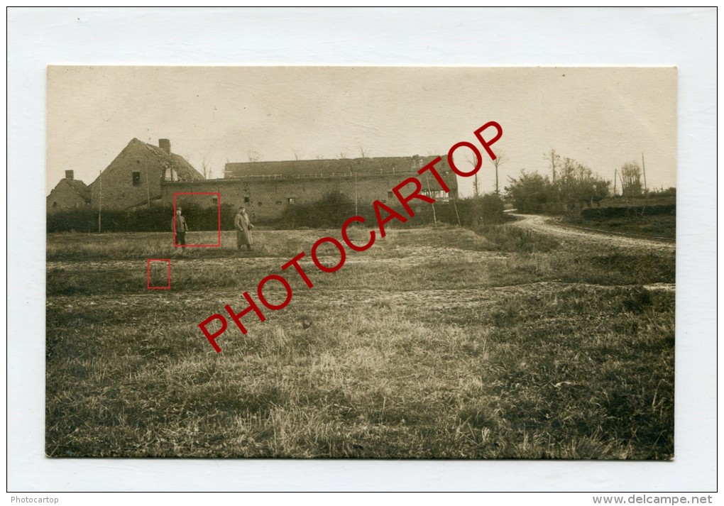 KORTEKER-Bataillon-Gefechtstand-carte Photo Allemande-Guerre 14-18-1WK-BELGIQUE-BELGIEN-Flandern- - Langemark-Poelkapelle