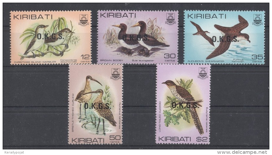 Kiribati - 1983 Birds OKGS Overprints MNH__(TH-3047) - Kiribati (1979-...)