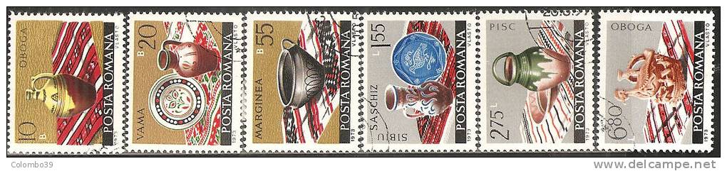 Romania 1972/3 Usato - Mi.3134/39  Yv.2809/14 - Usado