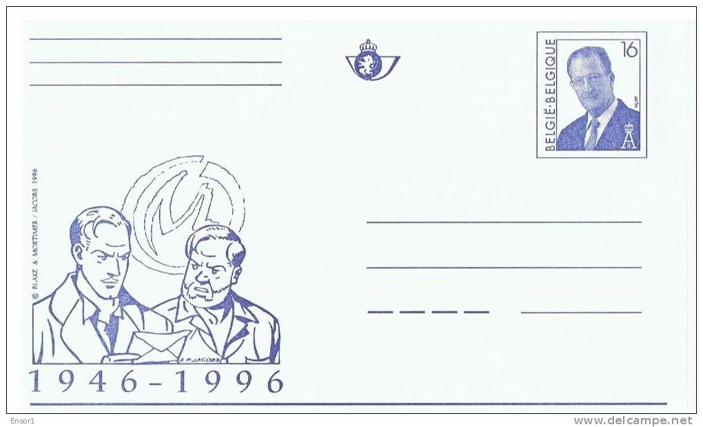 België 1996 Postkaart (xx) - Blake & Mortimer - Illustrated Postcards (1971-2014) [BK]