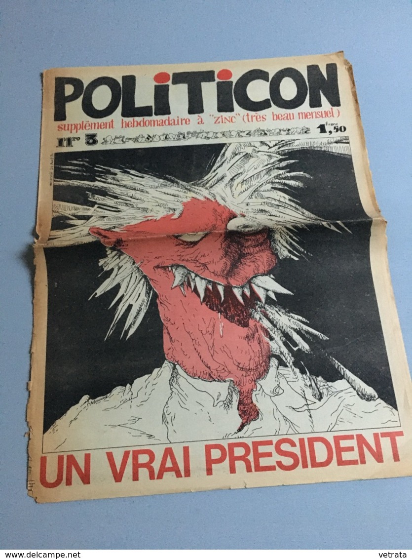 Politicon N°3,Supplement A Zinc,26 Avril 1974 - Altri & Non Classificati