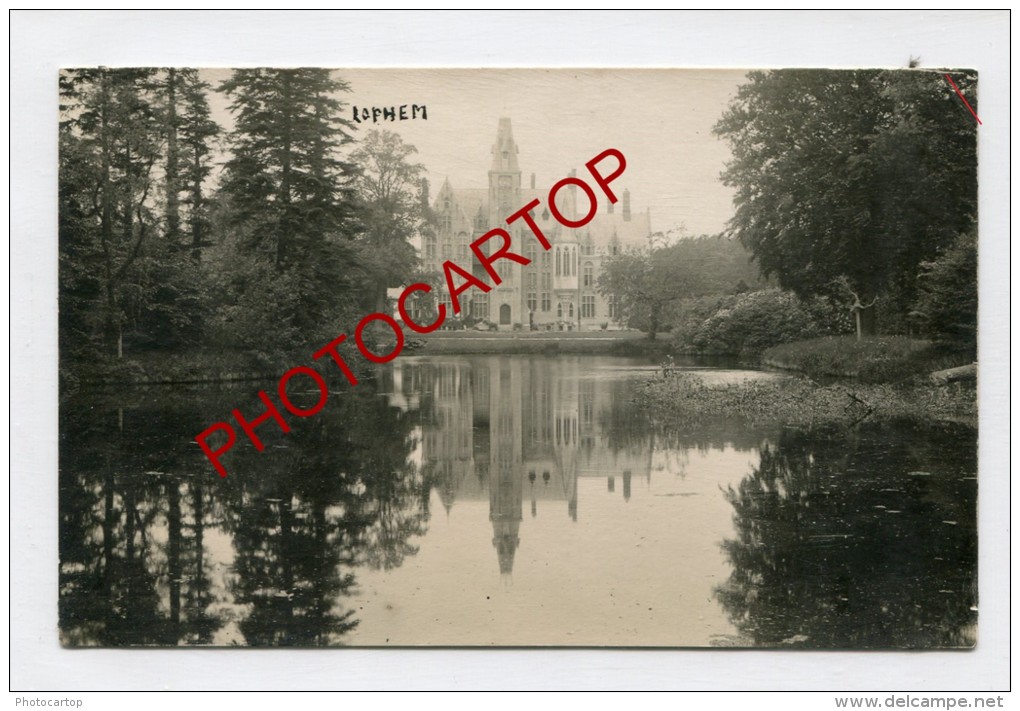 LOPPEM-Schloß-Chateau-Car Te Photo Allemande-Guerre 14-18-1WK-BELGIEN-Flander N- - Zedelgem