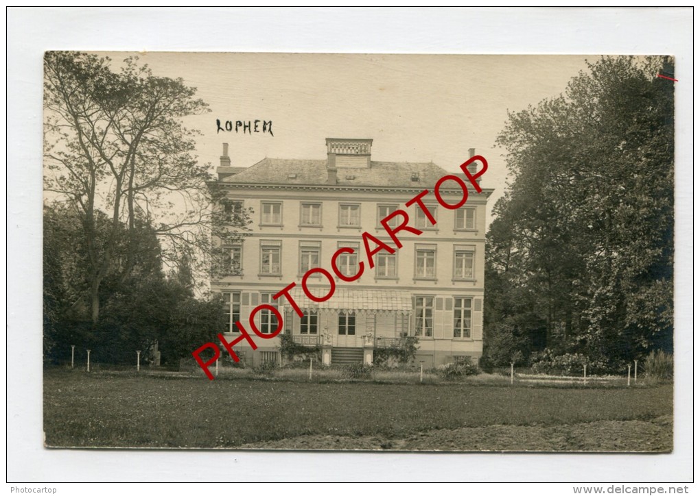 LOPPEM-Schloß-Chateau-Car Te Photo Allemande-Guerre 14-18-1WK-BELGIEN-Flander N- - Zedelgem