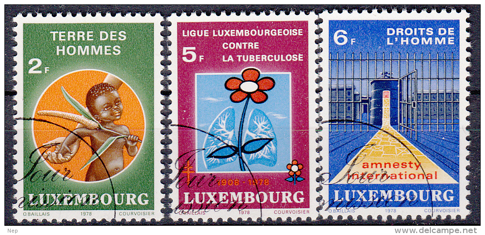 LUXEMBURG - Michel - 1978 - Nr 972/74 - Gest/Obl/Us - Oblitérés
