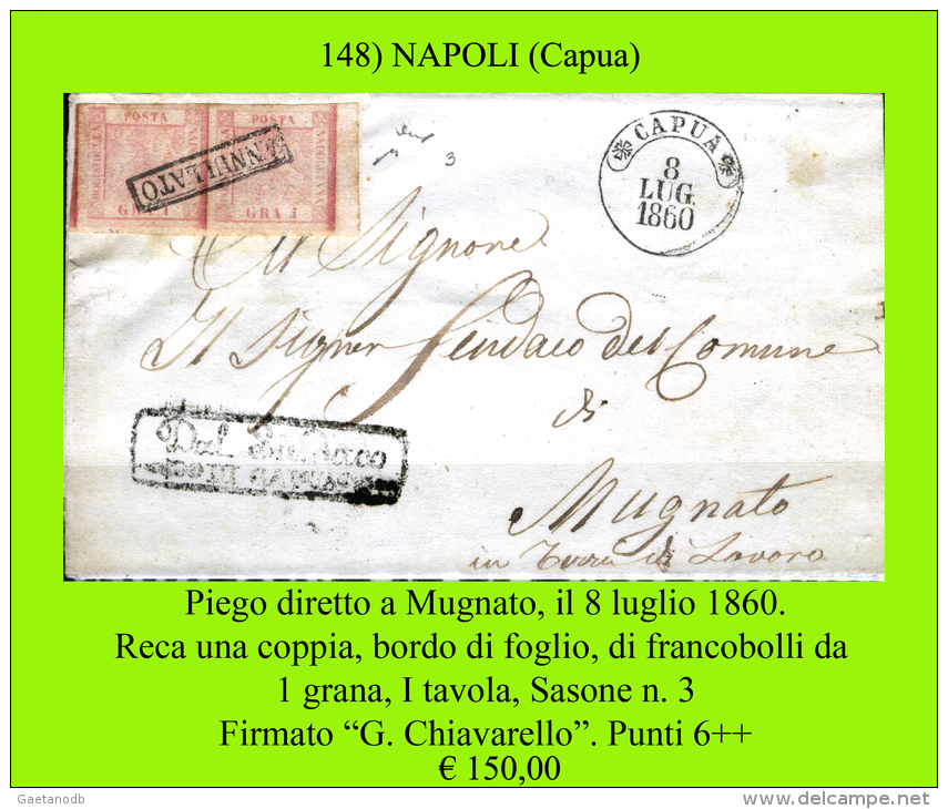 Capua-00148 - Piego (senza Testo) - - Napoli