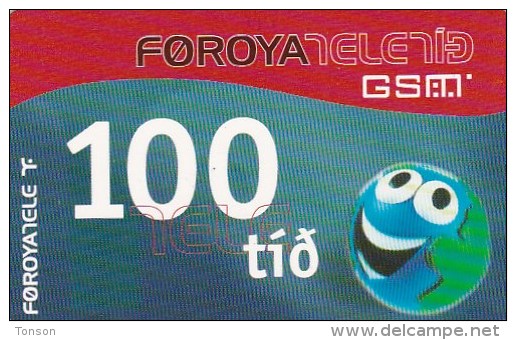 Faroe Islands, 100 Kr, Funny ´Face´, 2 Scans,    01.11.2005 - Islas Faroe