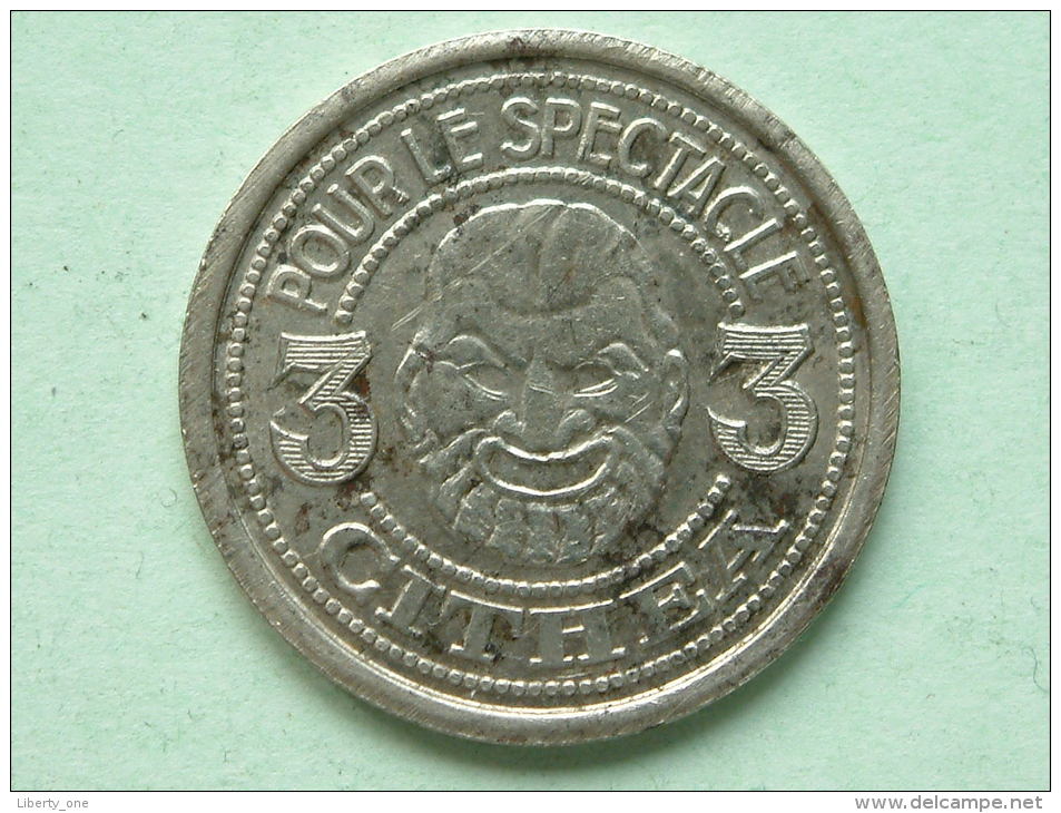 CITHEA Pour Le Spectacle - 3 COUPONS 1933 - B ( 30 Mm./ 9.1 Gr. - For Grade, Please See Photo ) !! - Autres & Non Classés