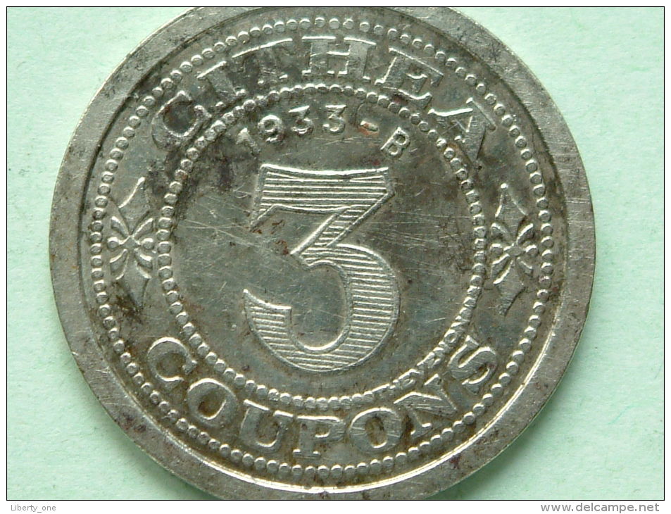 CITHEA Pour Le Spectacle - 3 COUPONS 1933 - B ( 30 Mm./ 9.1 Gr. - For Grade, Please See Photo ) !! - Autres & Non Classés