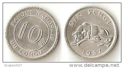 Congo 10 Sengi 1967 - Congo (Rép. Démocratique, 1964-70)