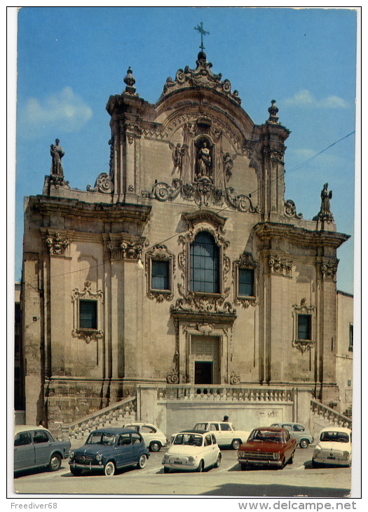 Matera - Basilicata - Piazza San Francesco  Auto D´EPOCA Fiat 500, 600 E Opel Kadett - Matera