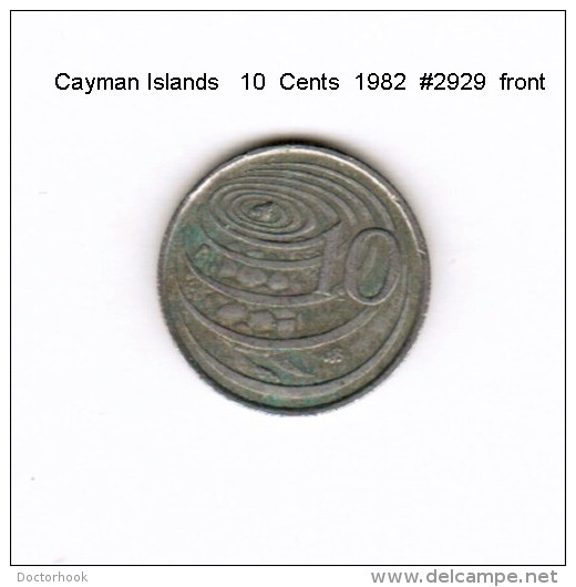 CAYMAN ISLANDS    10  CENTS  1982  (KM # 3) - Kaimaninseln