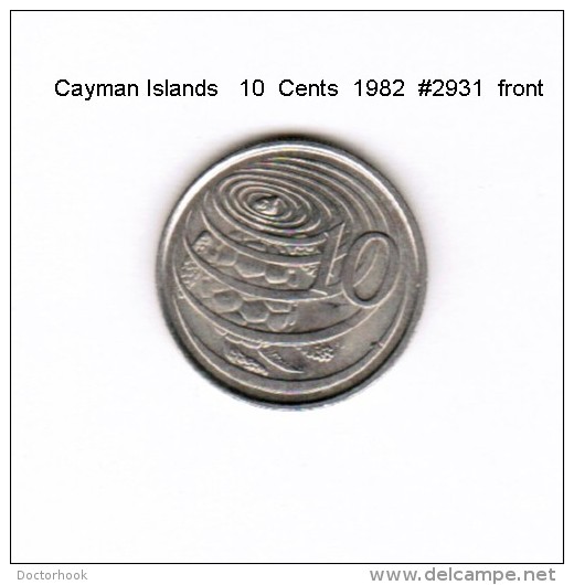 CAYMAN ISLANDS    10  CENTS  1982  (KM # 3) - Kaaiman Eilanden