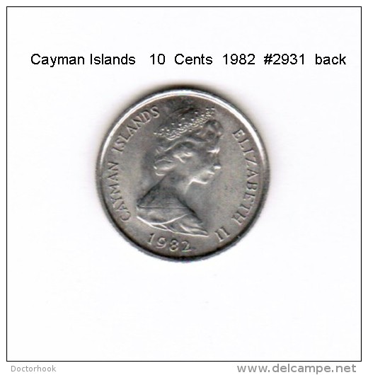 CAYMAN ISLANDS    10  CENTS  1982  (KM # 3) - Kaaiman Eilanden