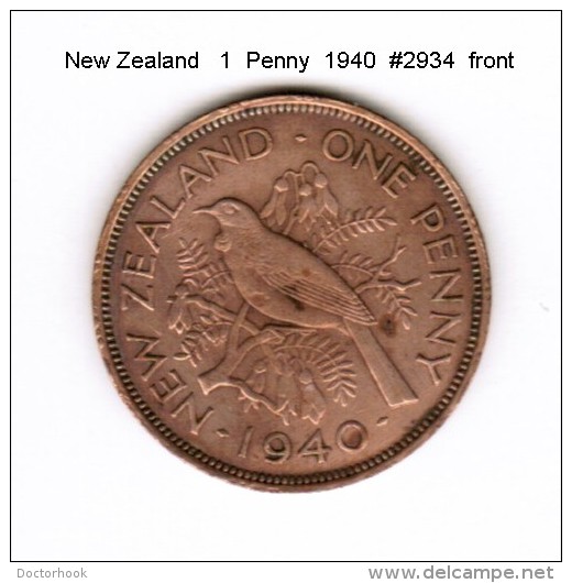 NEW ZEALAND    1  PENNY  1940  (KM # 13) - Nouvelle-Zélande