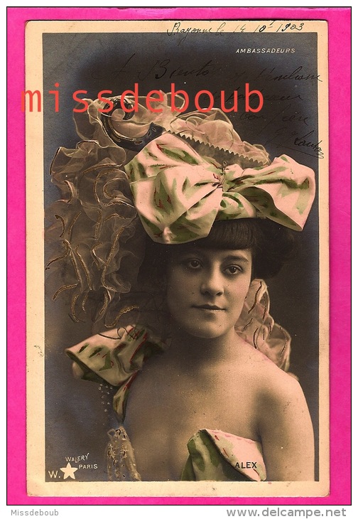 ALEX - Actrice   - Les Ambassadeurs  - Photo Walery -1903 Paris - French, Dancer, Actress, Woman, Courtesan - Entertainers