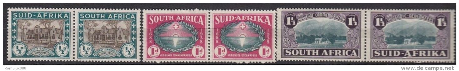 SOUTH AFRICA 250TH ANNIVER SG 82-4 MNH EXCEPT THE 1/2d COMPLETE SET - Unused Stamps