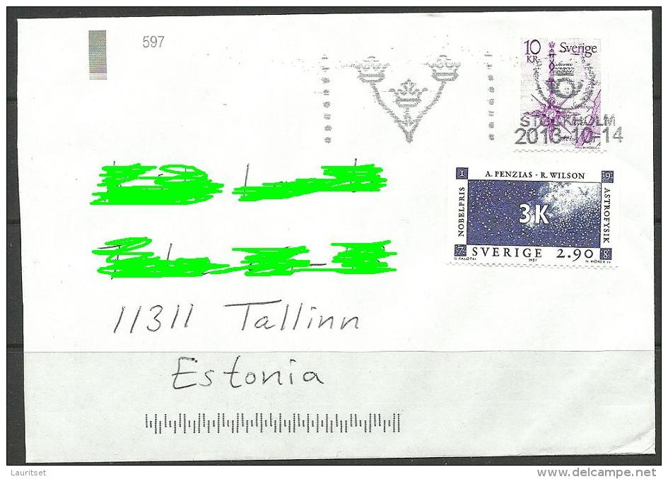 SWEDEN Schweden Cover To Estonia Estland 2013 - Lettres & Documents