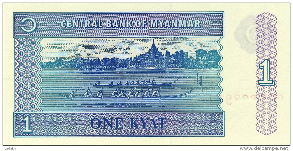 BILLET # MYANMAR (BIRMANIE ) # 1991/98 # 1 KYAT    #  PICK 69 - Myanmar