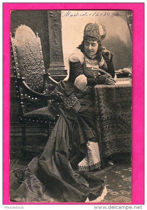 Maria Guerrero  - Actrice Theatre - El Vergonzoso -  1904 Madrid  -  Actora - Actress, Woman - Artistas