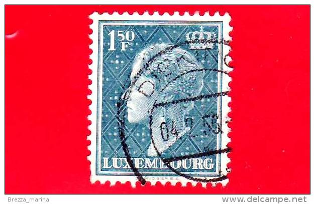 LUSSEMBURGO - 1948 - Granduchessa Charlotte - 1.50 - 1948-58 Charlotte Left-hand Side