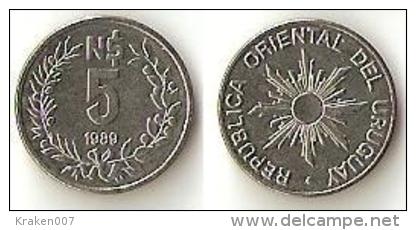 Uruguay 5 Pesos 1989 - Uruguay