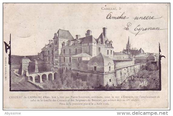 33 CADILLAC - (1900) Le Château - D12 179 - Cadillac