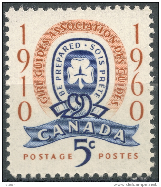 Canada 1960 Guide Emblem  5 Cents  MNH   Scott #389 - Unused Stamps