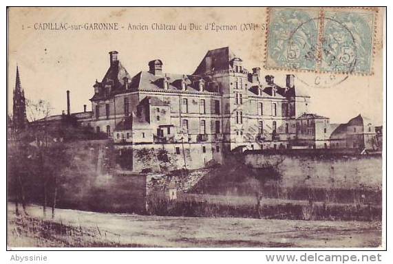 33 CADILLAC SUR GARONNE - Ancien Château Du Duc D´épernon - D12 208 - Cadillac