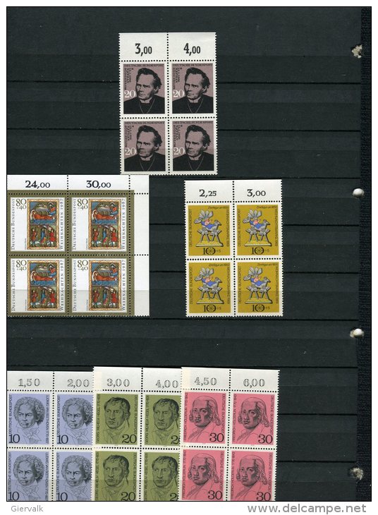 GERMANY(BUNDES) 1959 Etc.....MNH - Verzamelingen