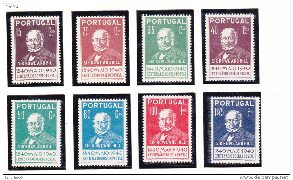 PORTUGAL CENTENAIRE DU TIMBRE  SIR ROWLAND HILL - Unused Stamps
