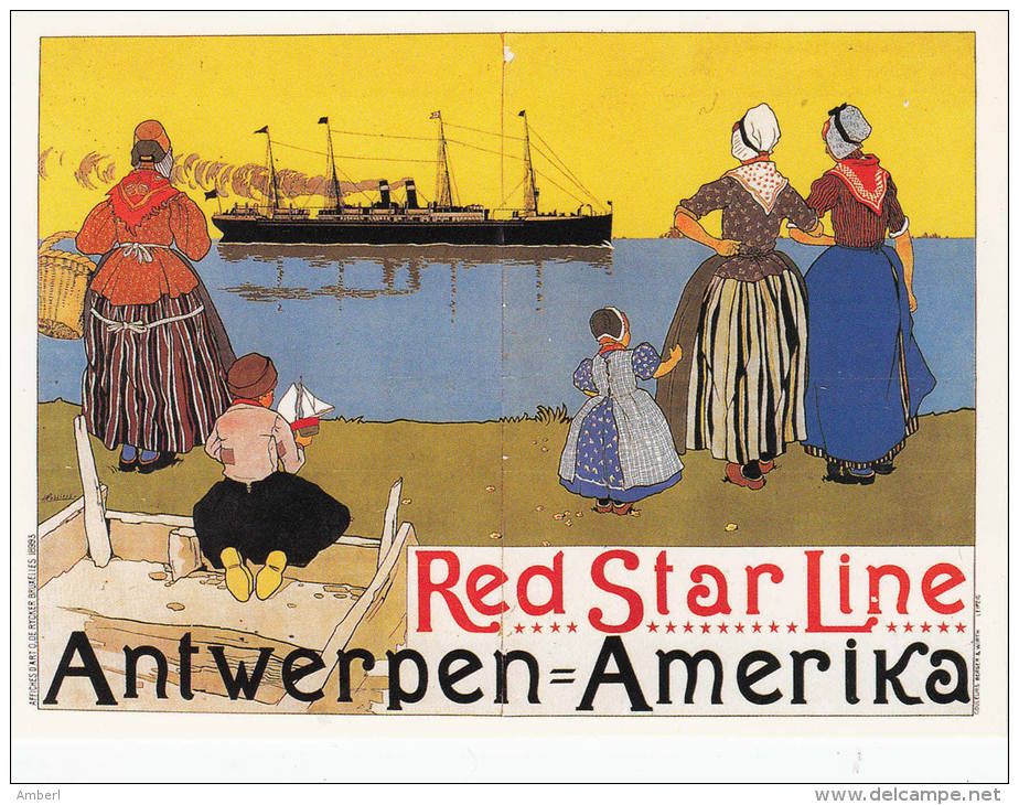 Antwerpen Antwerp "Red Star Line Antwerpen Amerika " - Dampfer