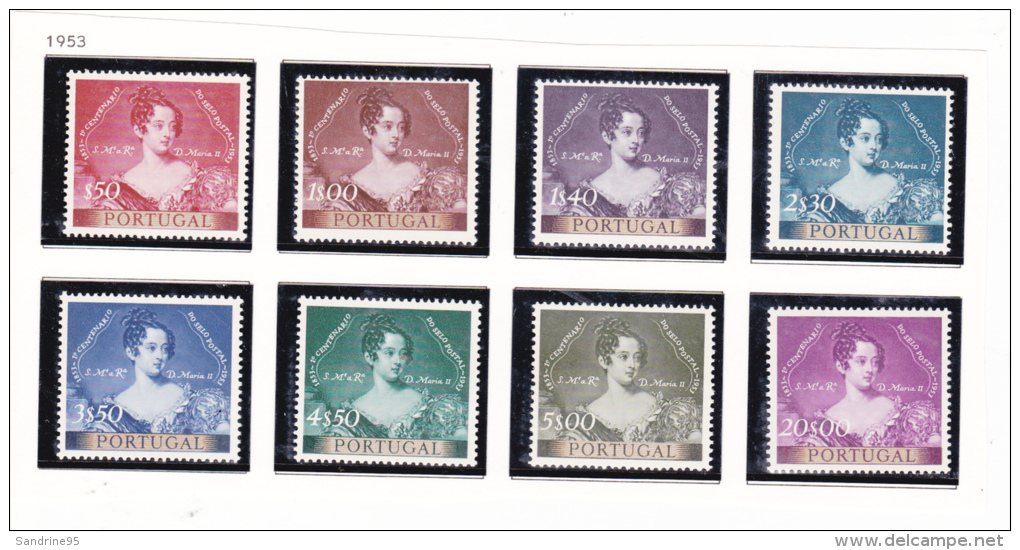 PORTUGAL SERIE COMPLETE PORTRAIT DE LA REINE DONA MARIA II - Unused Stamps