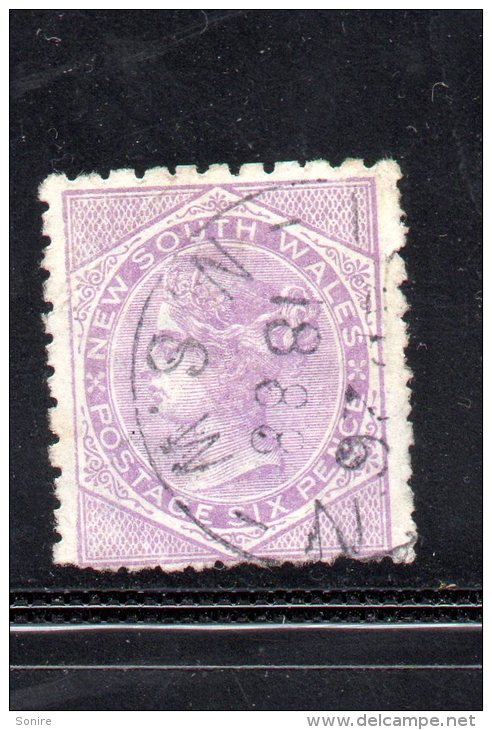 Stamp 1888 New South Wales 6d Lilac USED - Oblitérés