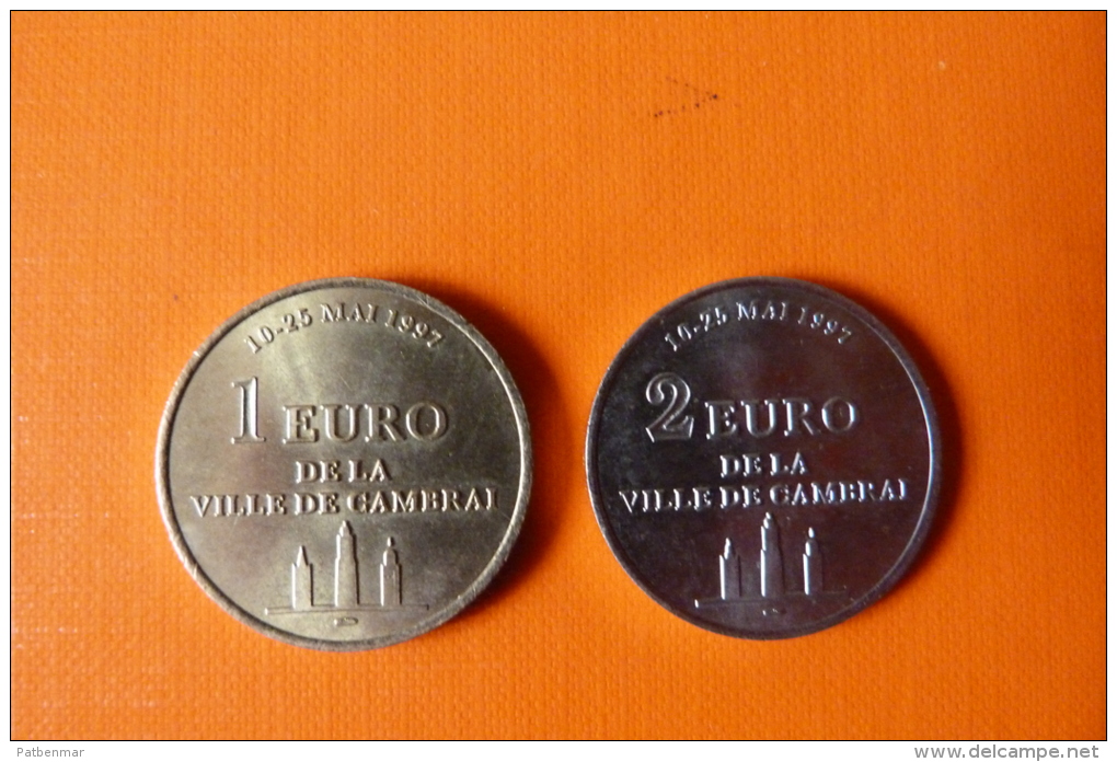 CAMBRAI 1 ET 2 EURO LES GEANTS DE CAMBRAI 1997 - Euros Des Villes